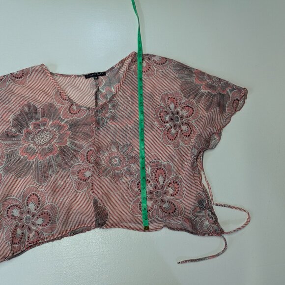 Laundry by Shelli Segal Size XS 100% Silk Sheer Top - Picture 10 of 16